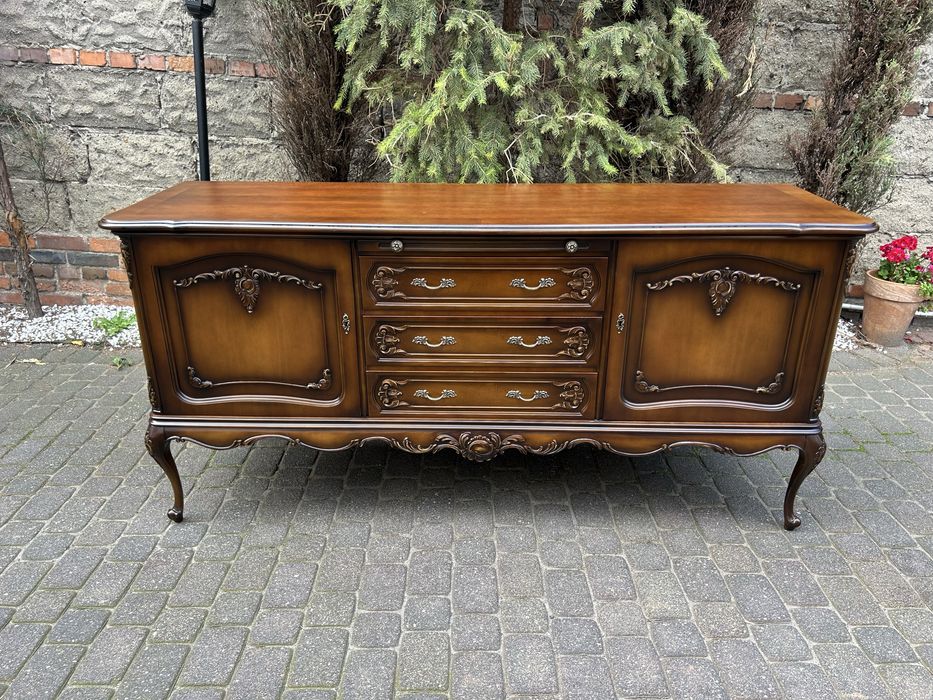 Stylowa Komoda Ludwikowka Ludwik Stolik TV RTV Chippendale PoRenowacji