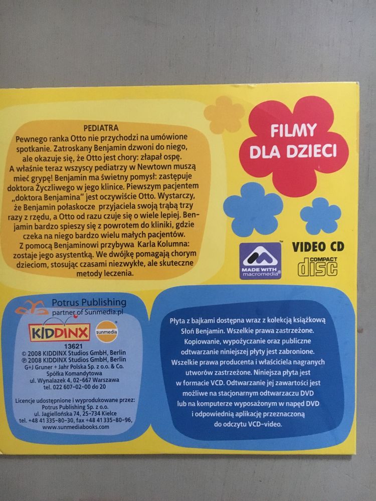 Zestaw bajki bajek dla dzieci Aria Noego Olly Rastamysz Słoń Beniami