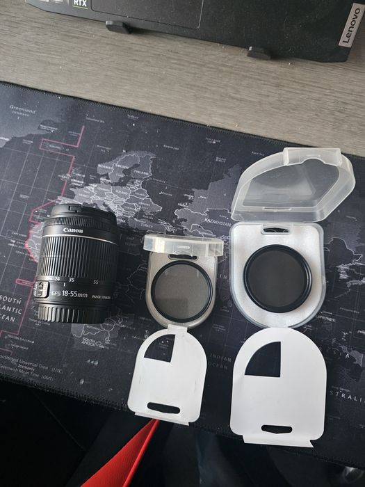 Sprzedam obiektyw Canon EFS 18-55mm z filtrami