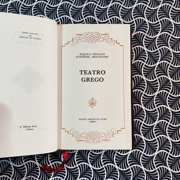 Teatro Grego	- Ésquilo - Sófocles - Eurípedes - Aristófanes
