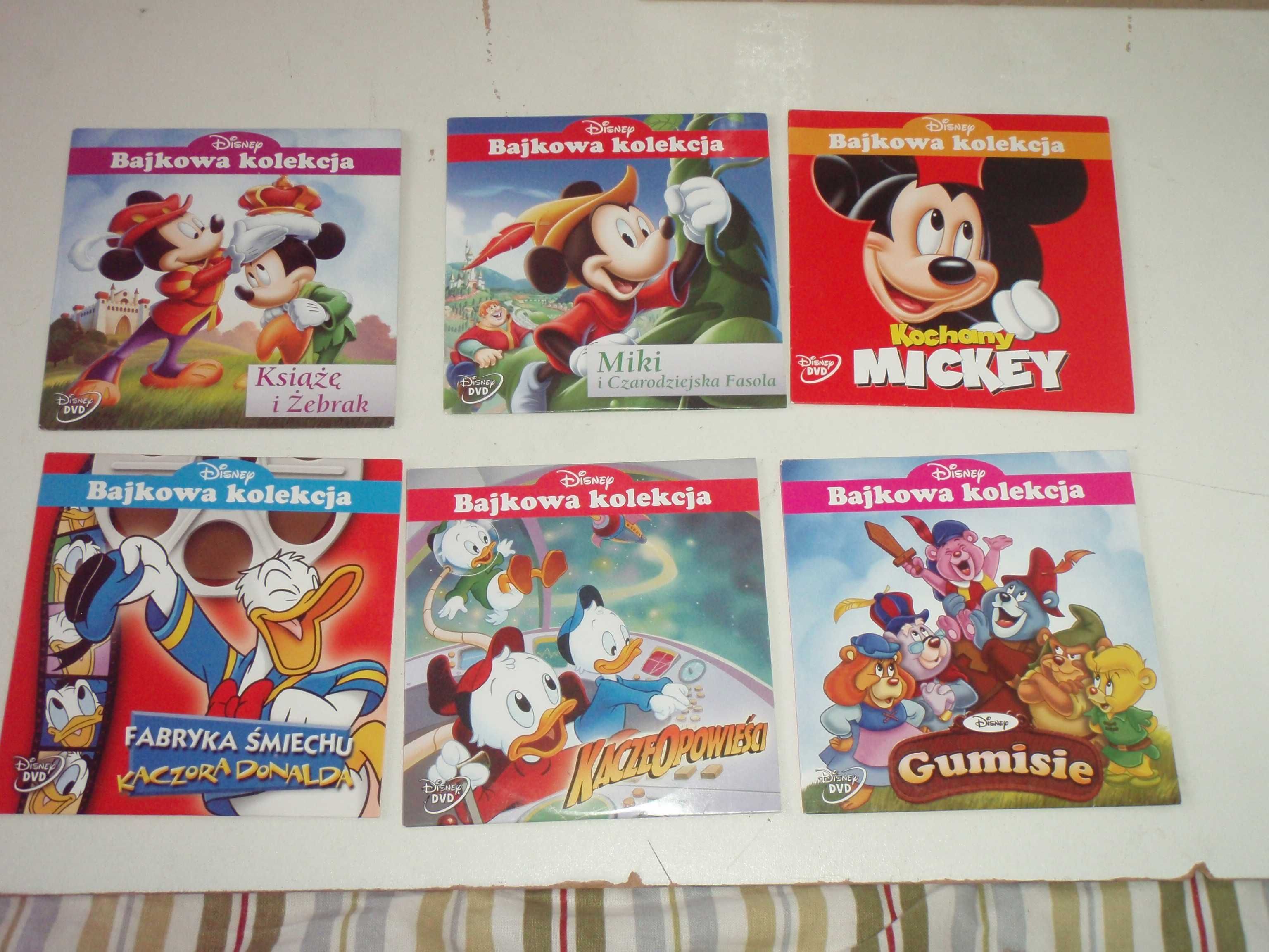 BAJKI dla DZIECI na DVD 6 płyt  Disney Bajkowa Kolekcja