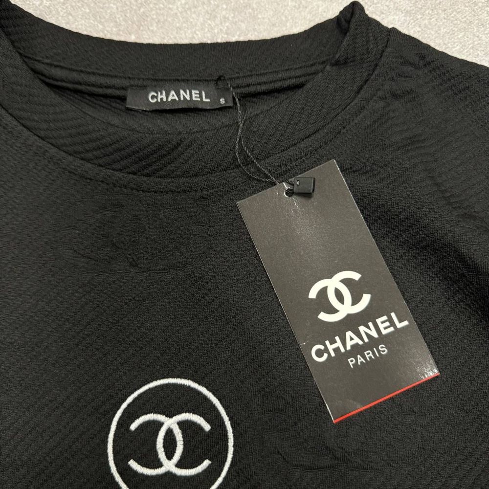 ШОУРУМ КИЇВ Женский спортивный костюм CHANEL 2024 футболка штаны люкс