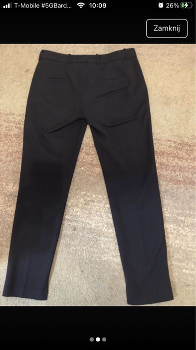 Spodnie cygaretki biurowe Zara