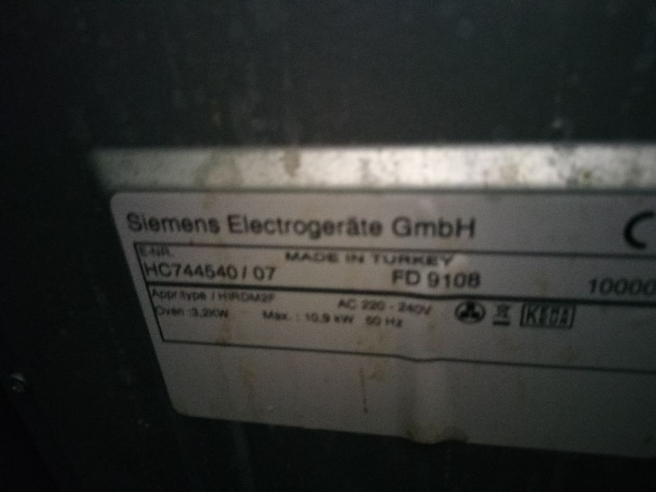 Kuchenka elektryczna Siemens