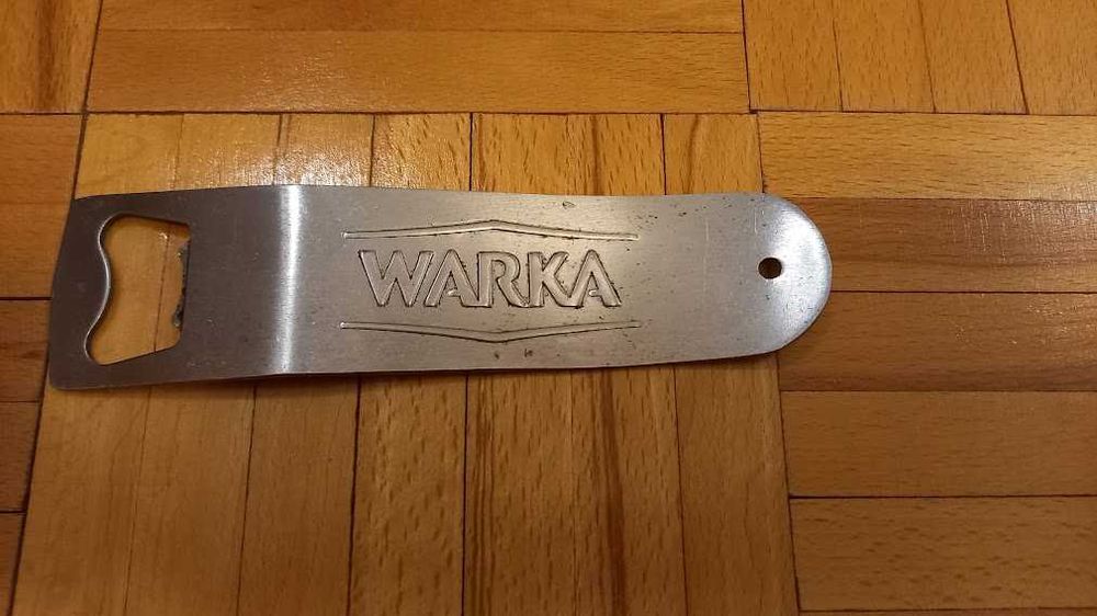 Metalowy otwieracz do butelek Warka