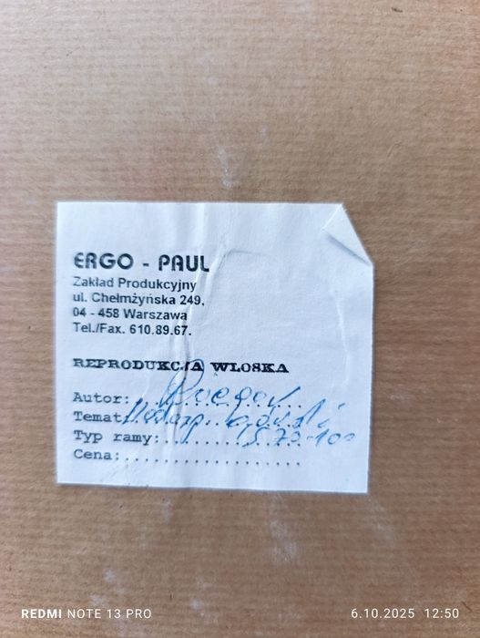 Duży obraz z młynem.