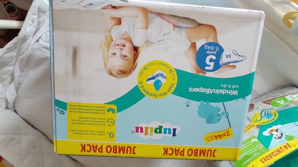 204 FRALDAS marca Lupilu, tamanho 5, novas c/etiqueta