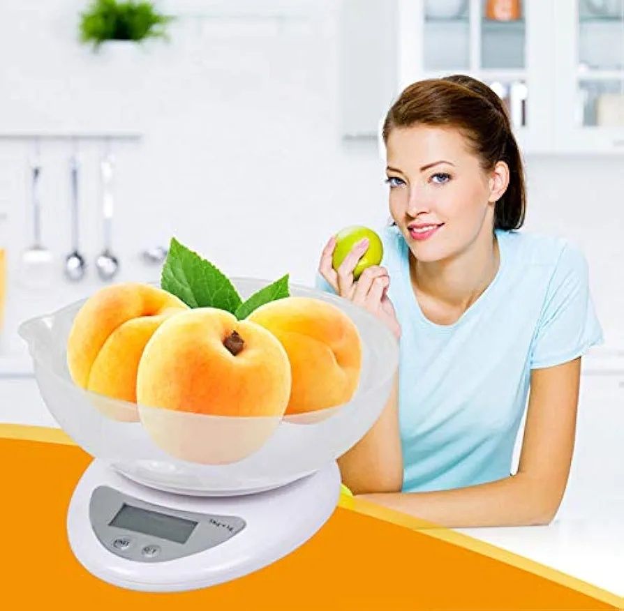Balança para Cozinha (etc) 5kg (1g) - NOVA, na caixa