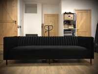 Sofa Kanapa Chelsea Czarna PRL Loft Retro