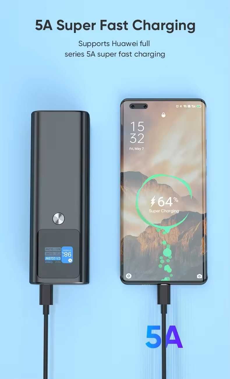 Повербанк PD140W 27000 mAh 2xUSB-C, out USB-A/22.5W PB-2010