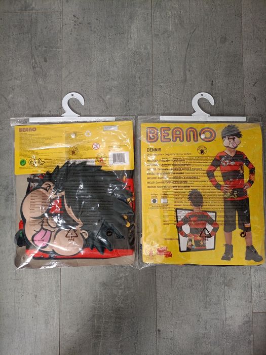 Chłopięcy Dennis The Menace Beano Kostium Przebranie,Rozmiar 140-152cm