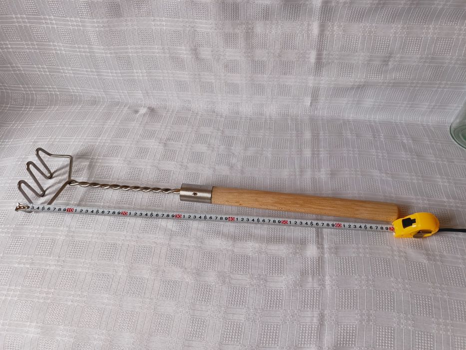 Tłuczek do kiszenia  kapusty, 70cm, z drewna i stali nierdzewnej