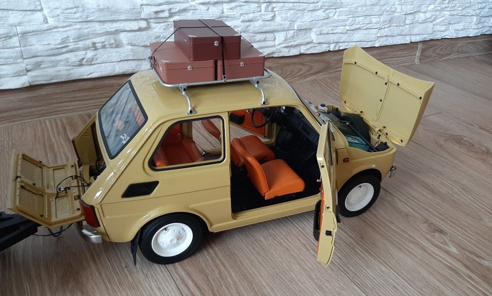 MODEL Fiat 126p + przyczepa NIEWIADÓW