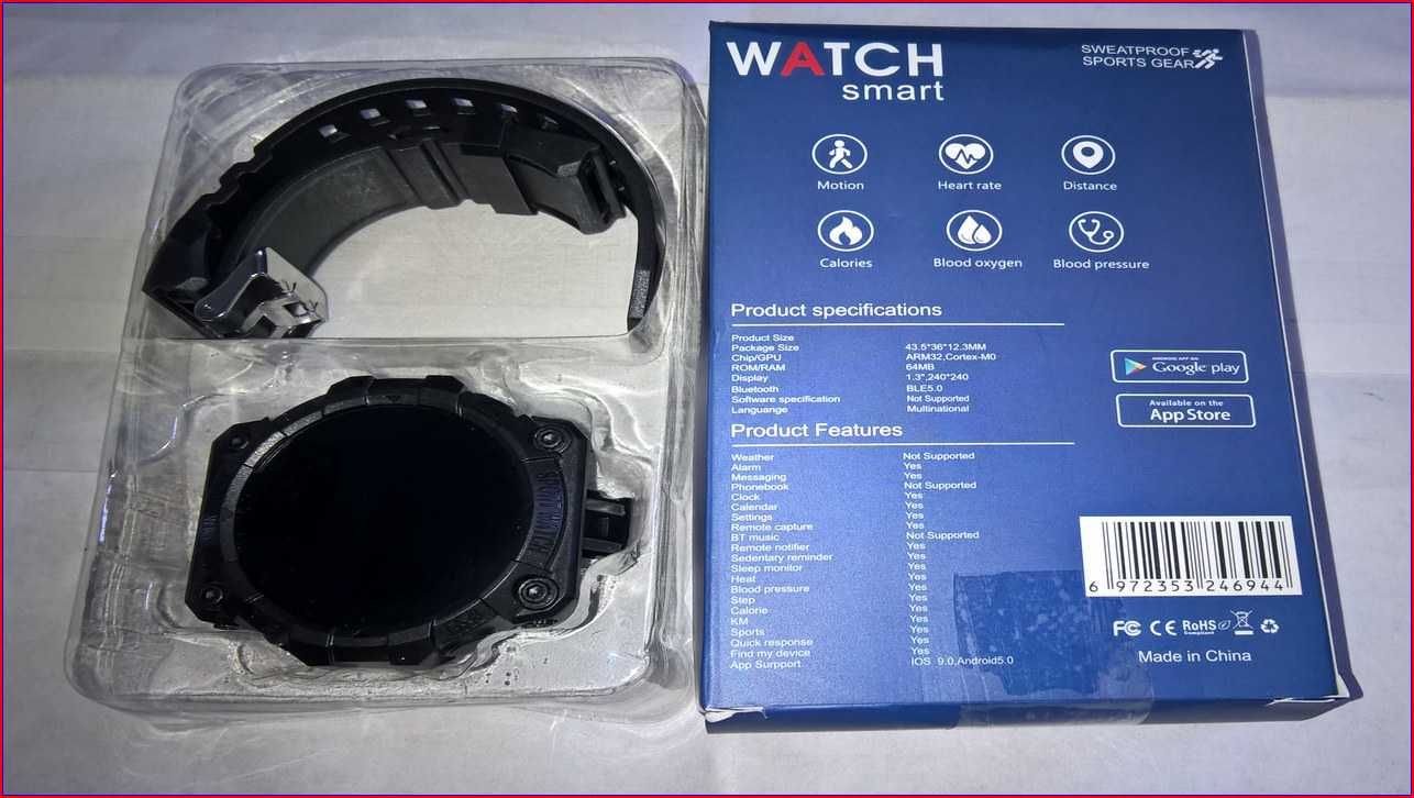 Smart watch, zegarek, 1,44 cala, Fitpro, wodoodporny