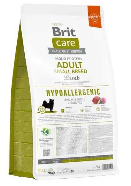 Сухий корм для собак Brit Care Hypoallergenic Adult Small Breed (ягня)