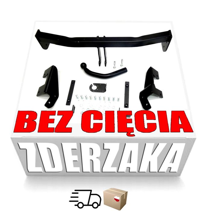Bez cięc zderzak HAK HOLOWNICZY VW Volkswagen Caddy 2k 2004-20 III3 Iv