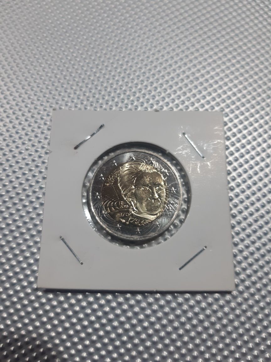 Franca moeda 2€ simone veil 2018 unc