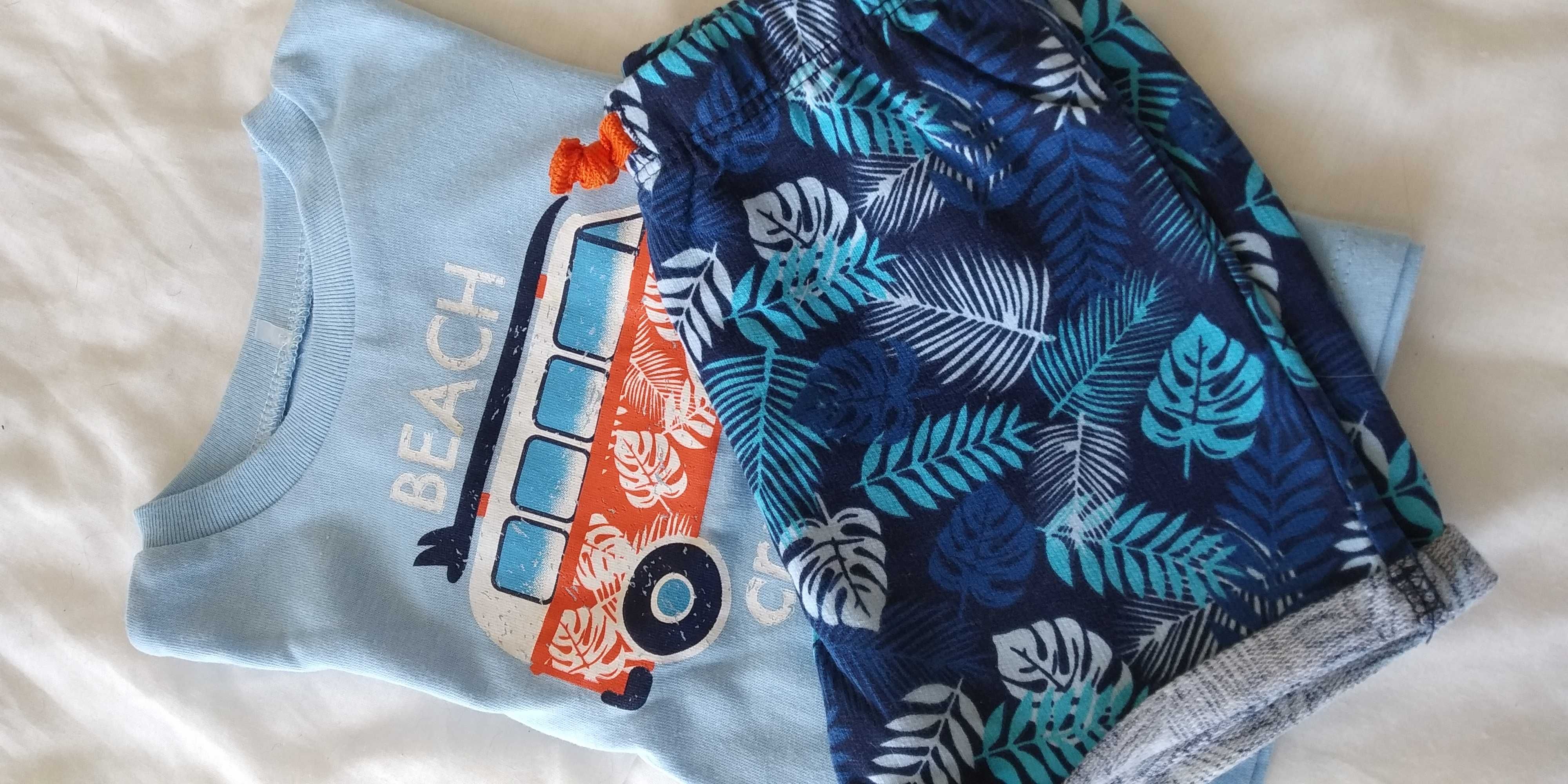 Conjunto calção e t-shirt - Tam.6/9meses