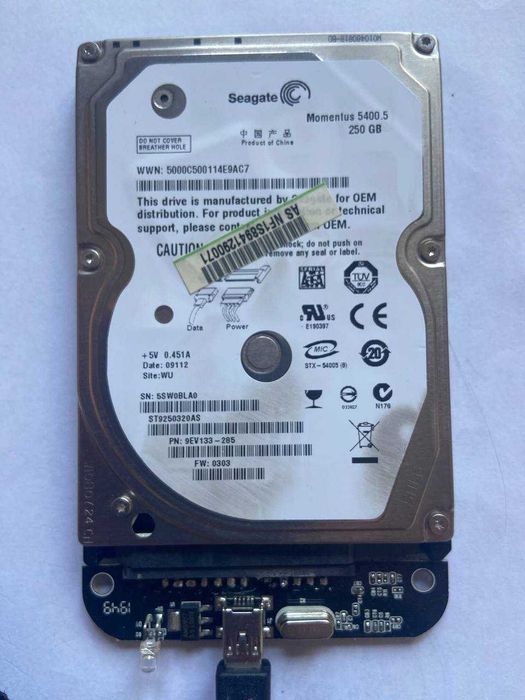 HDD Seagate Momentus 5400.5 250 GB