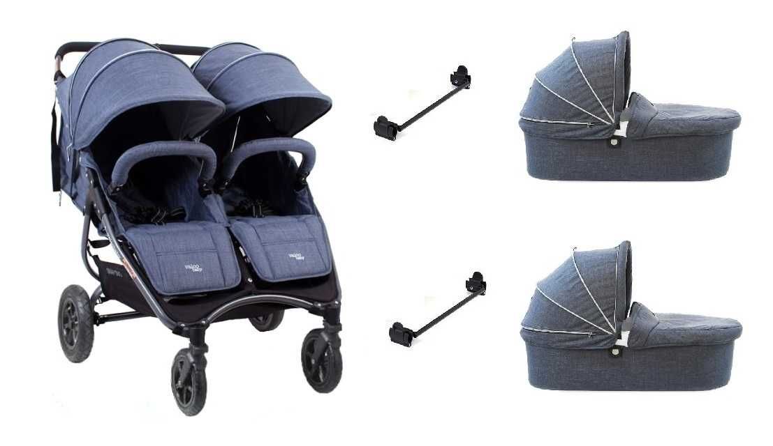 Valco Baby Snap Duo Sport wózek bliźniaczy + 2 x gondola