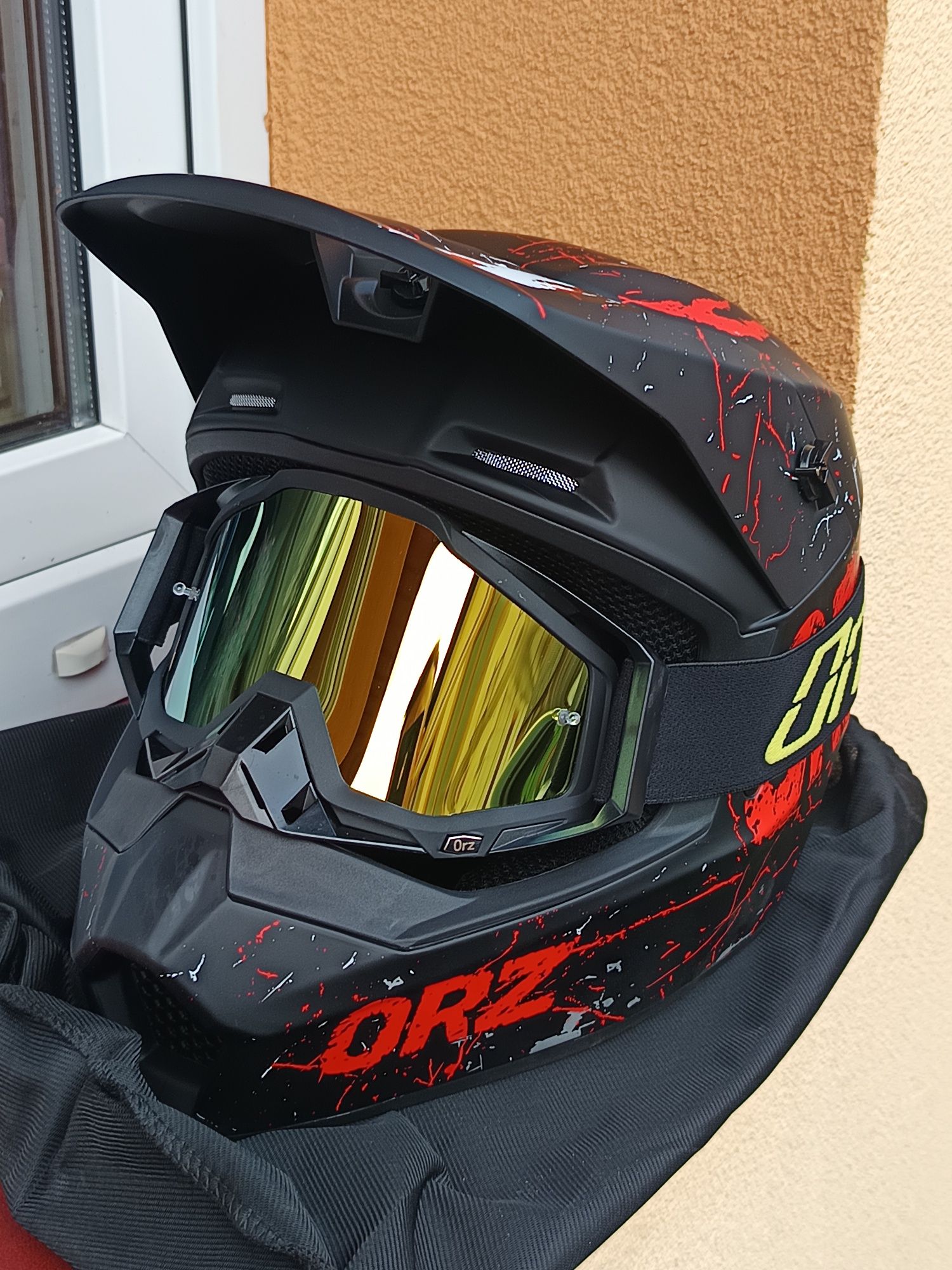 Kask na Cross Quad Rower Hulajnogę i gogle