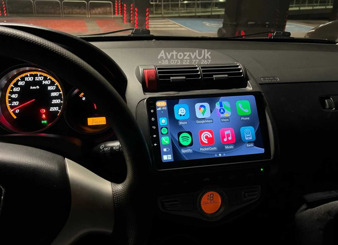 Магнитола CITY Honda JAZZ GPS USB 2 дин Сити Джаз CarPlay Android 14