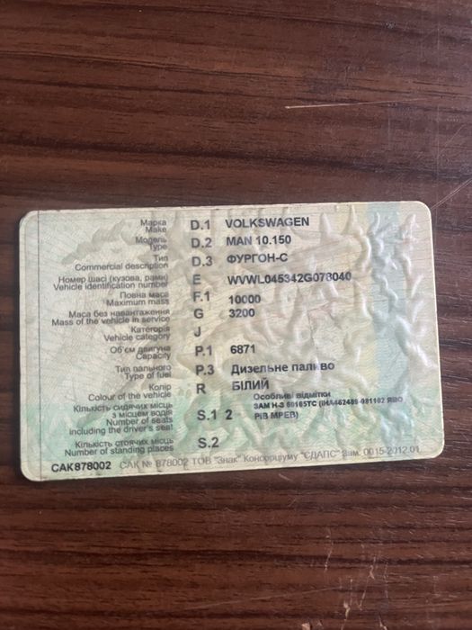 Документи ман манфольксваген