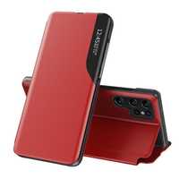 Pokrowiec Eco Leather View Case do Samsung Galaxy S23 Ultra - Czerwony