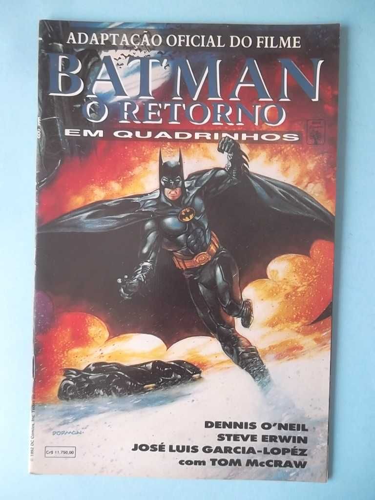 BATMAN e BATMAN, O RETORNO - Adaptação dos filmes à BD