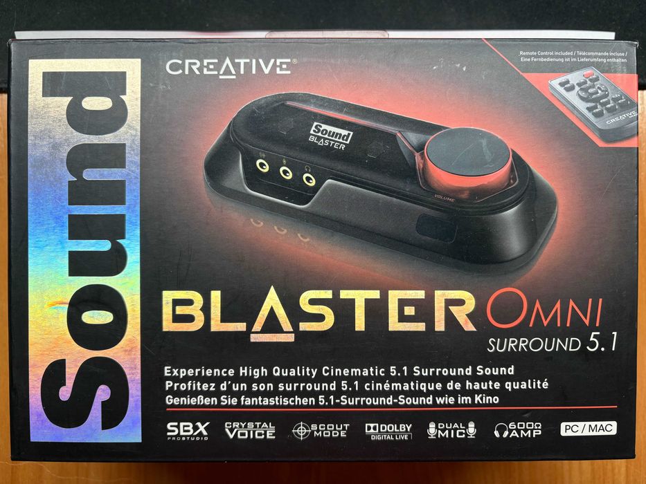 Звукова карта Creative Sound Blaster Omni Surround 5.1 (Зовнішня, USB)