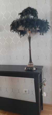 Lampa stołowa 81 cm drewno egzotyczne
