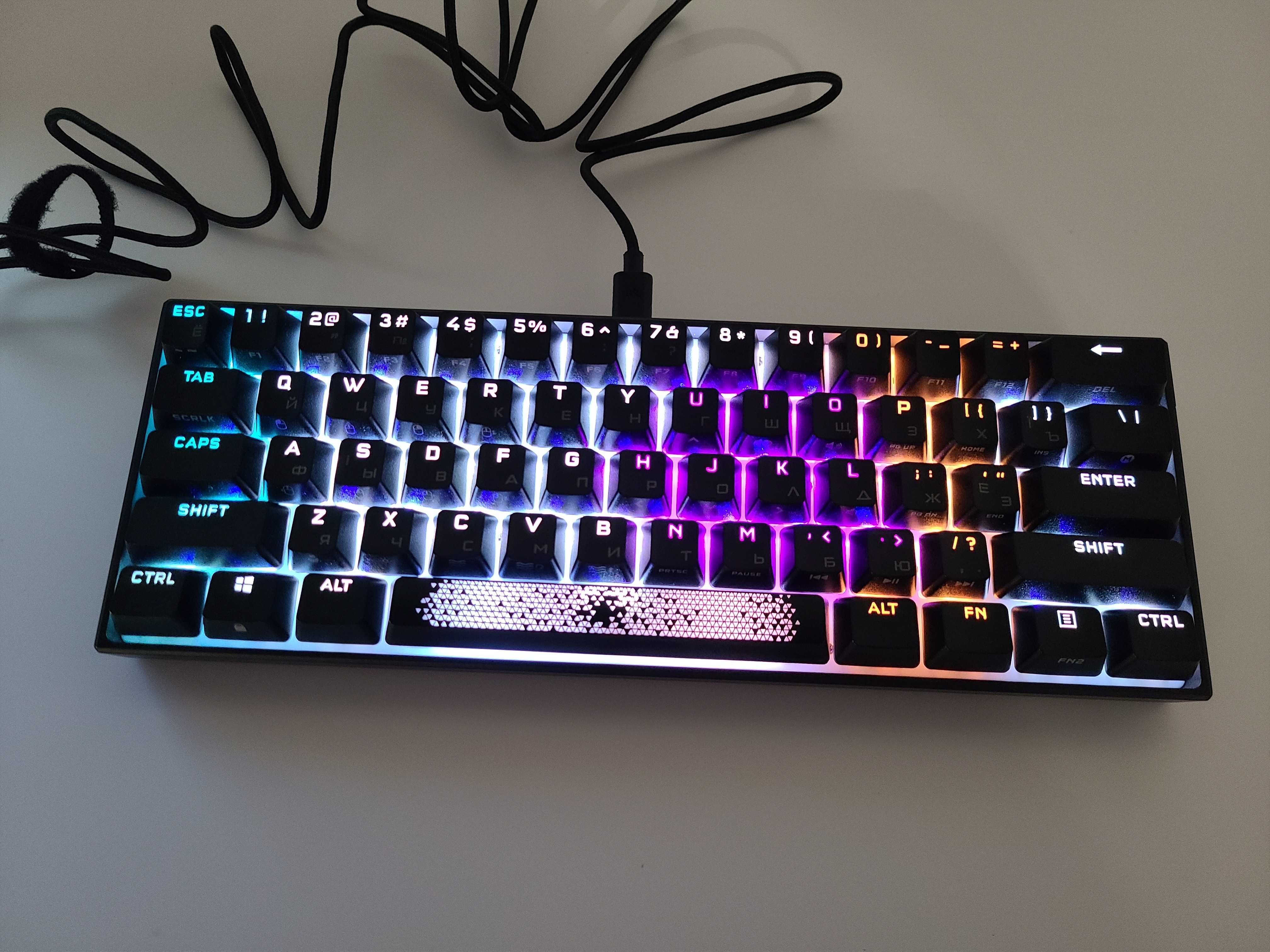 Клавіатура механічна Corsair K65 RGB Mini