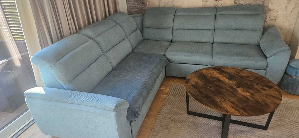 Narożnik duży z funkcją spania stolik gratis