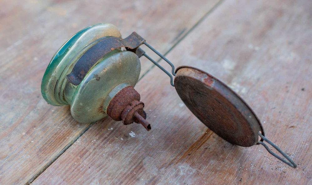 Lampa naftowa PRL Vintage oldschool