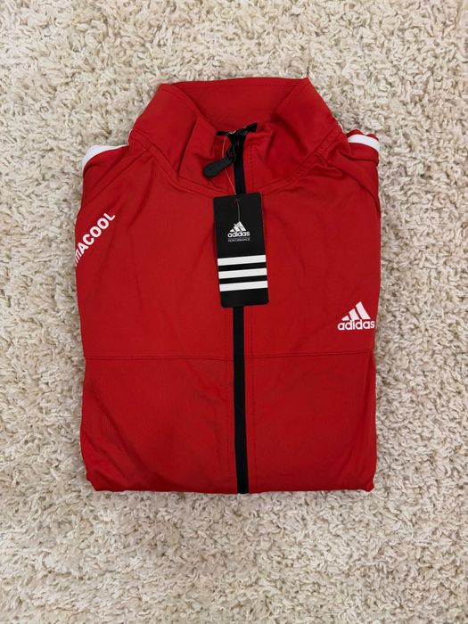 Adidas track jacket Climacool red (L/M size)