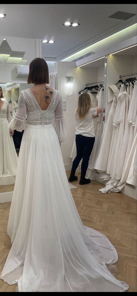 Suknia Ślubna Boho Rustykalna