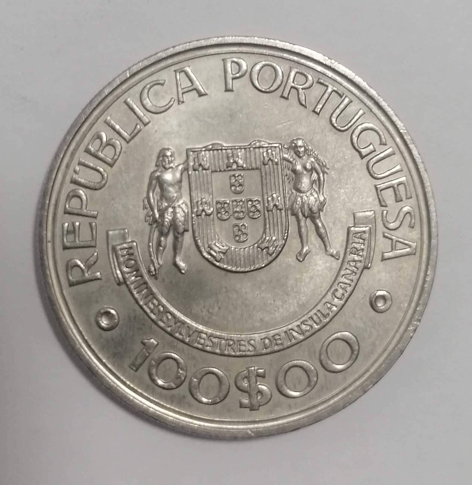 Moeda Portugal 100 escudos, 1989, Ilhas Canárias.