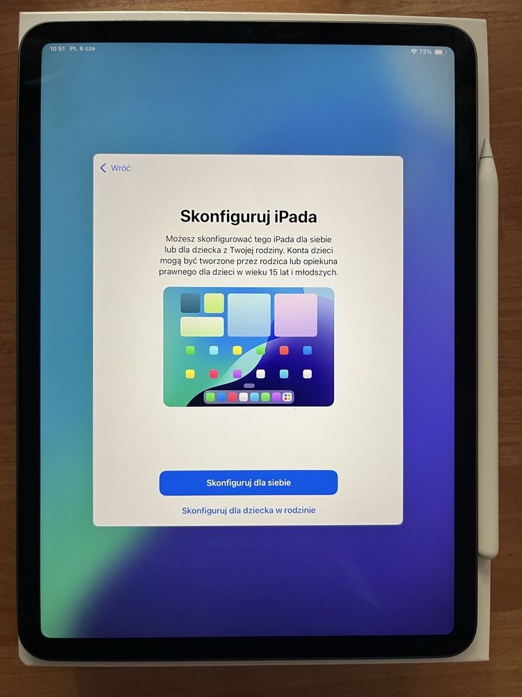 iPad Pro 11” (3. generacja, M1, 128GB, Space Grey) + Apple Pencil 2