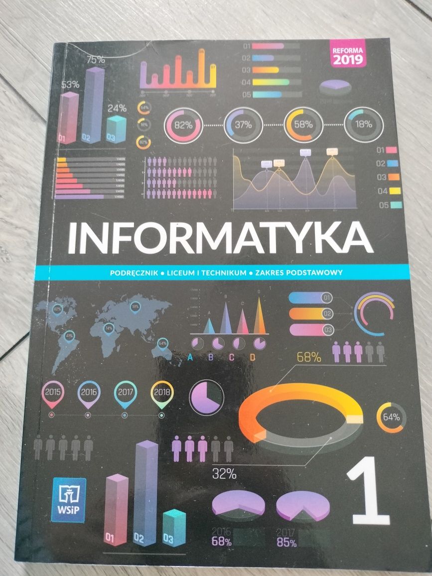 Informatyka 1, podręcznik dla liceum i technikum J.