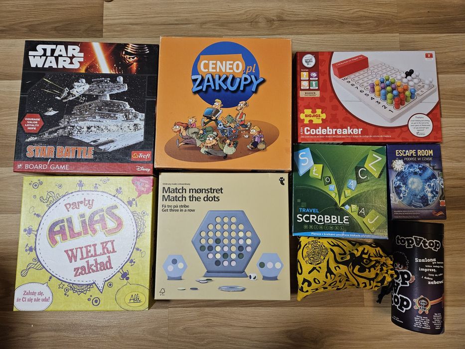 Gry planszowe, karciane, rodzinne,  towarzyskie dla dzieci i doroslych