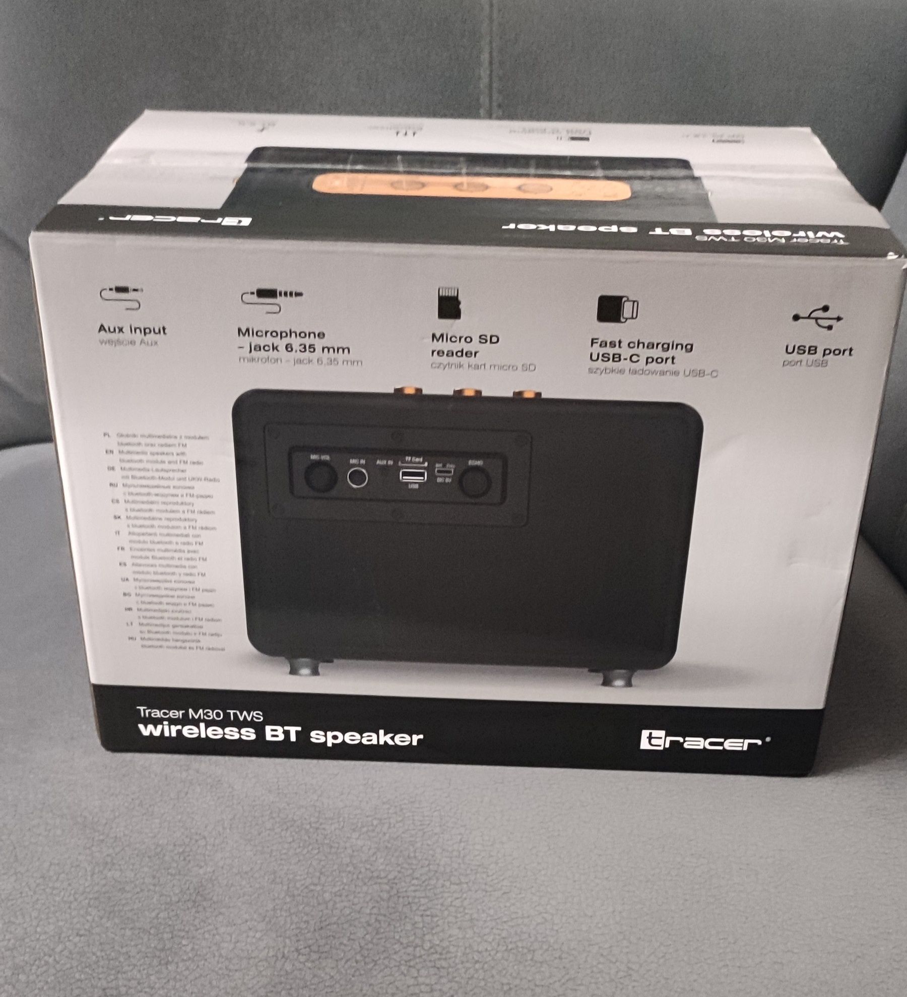 Nowy Głośnik Bluetooth Tracer M30 TWS 30W Radio FM Czarny