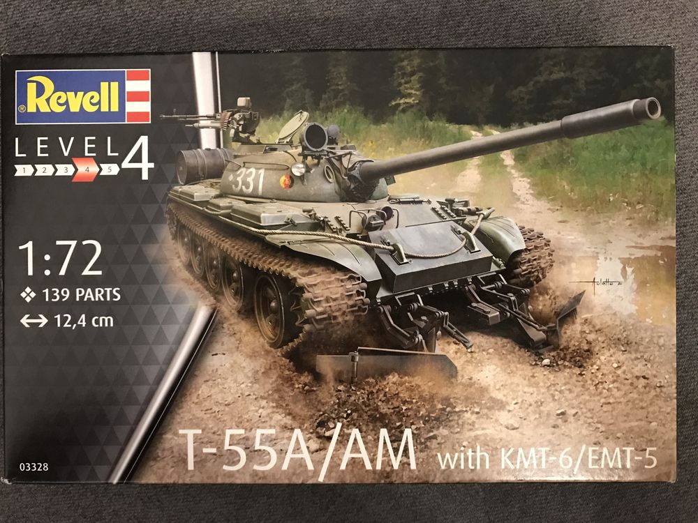 Model do sklejania Revell 03328 czołg T-55A/AM