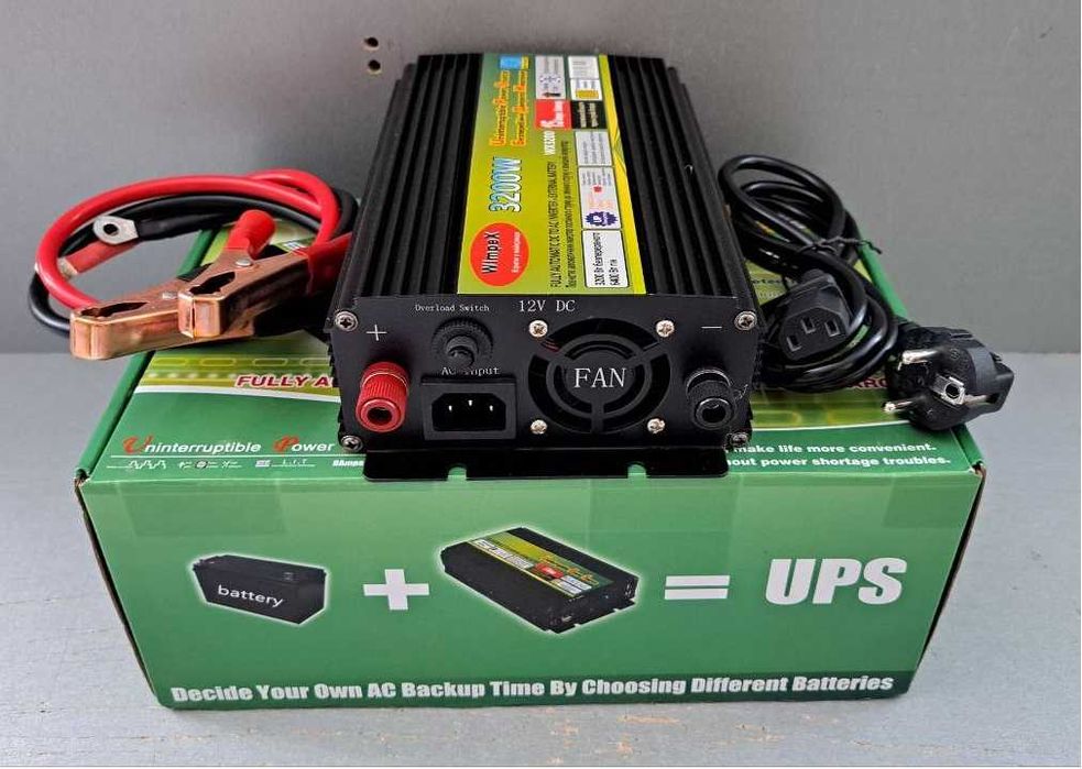 Распродажа ! Зарядная станция 220-12V. Инвертор с зарядкой 1300/3200W.