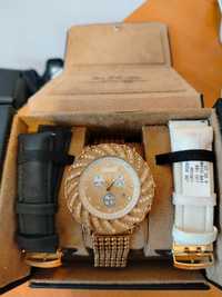 Złoty zegarek z diamentami z USA nie Rolex nie omega