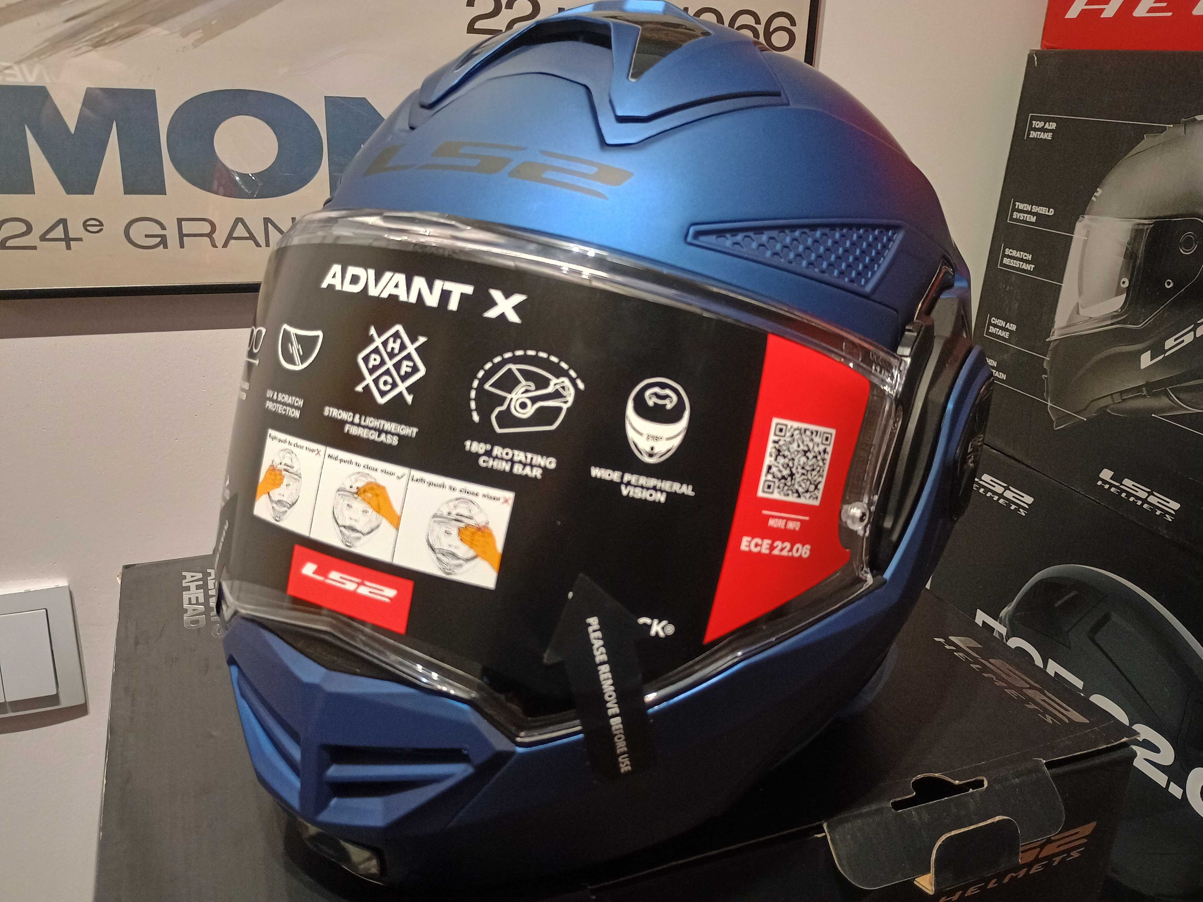 Kask LS2 FF901 ADVANT X SOLID Matt NAVY BLUE r. XXL Nowość gratisy