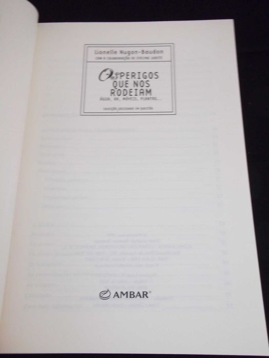 Livro Perigos que nos rodeiam casas tóxicas Lionelle Ambar