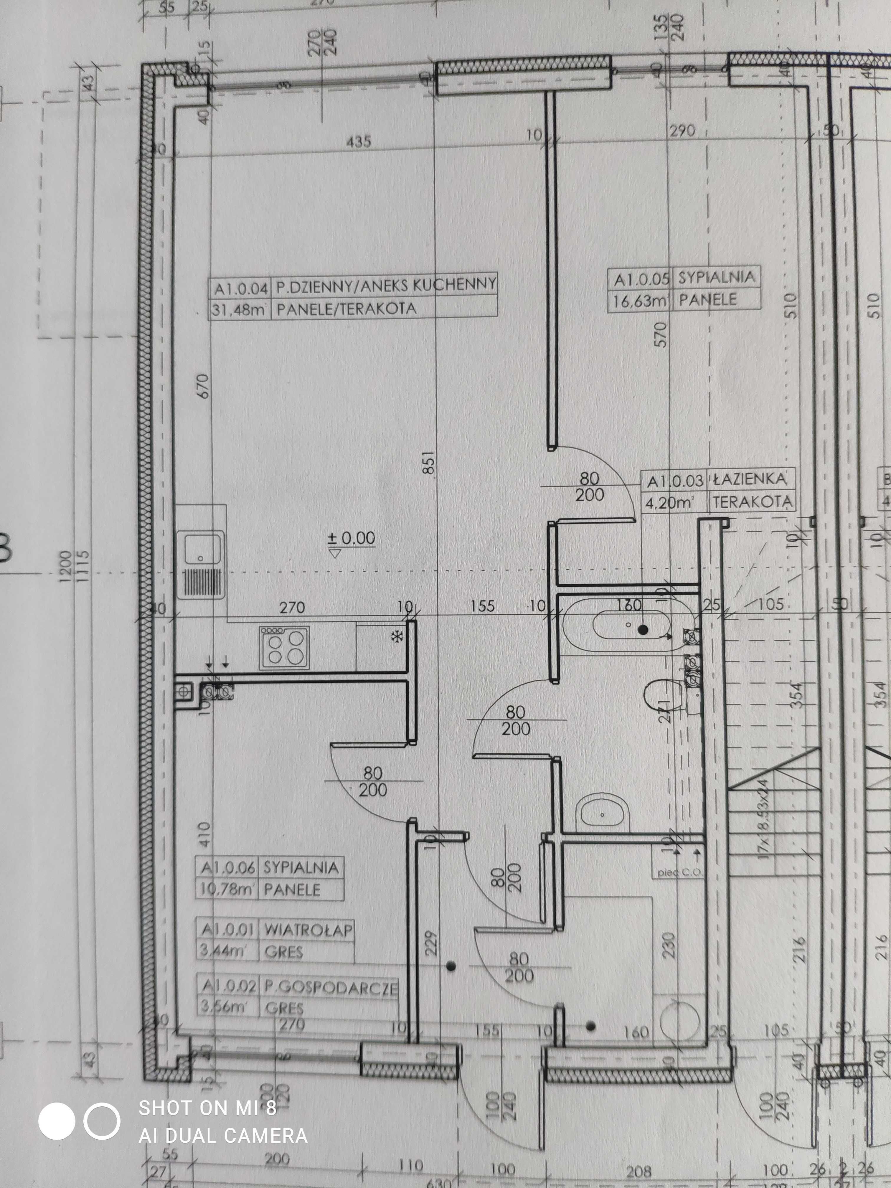 Sprzedam mieszkanie 70m2 + ogródek 45m2. Nasielsk.