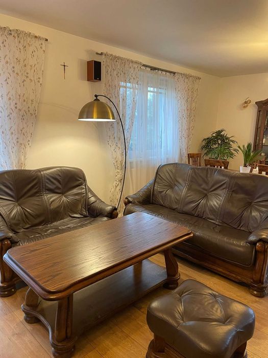 Meble skórzane komplet