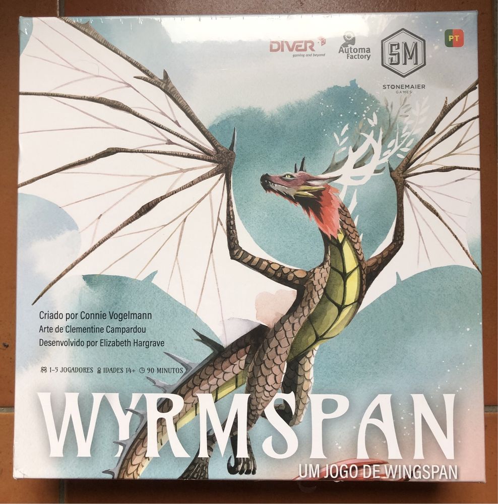 Jogo tabuleiro Wyrmspan NOVO