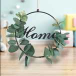 HOME dekoracja na ścianę drzwi wianek girlanda eukaliptus loft